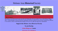 Desktop Screenshot of holmenhistory.org